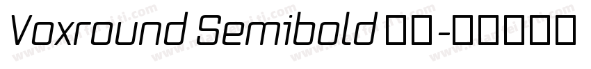 Voxround Semibold 字体字体转换